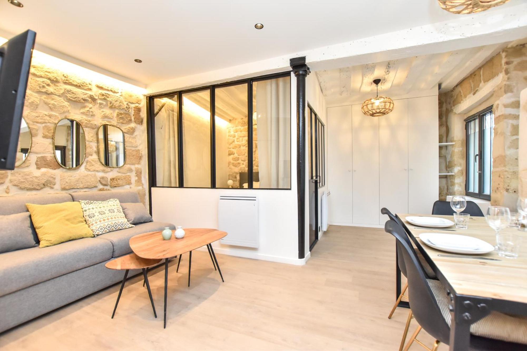 Cozy Apartment - 1Br-4P - Sentier Paris Luaran gambar
