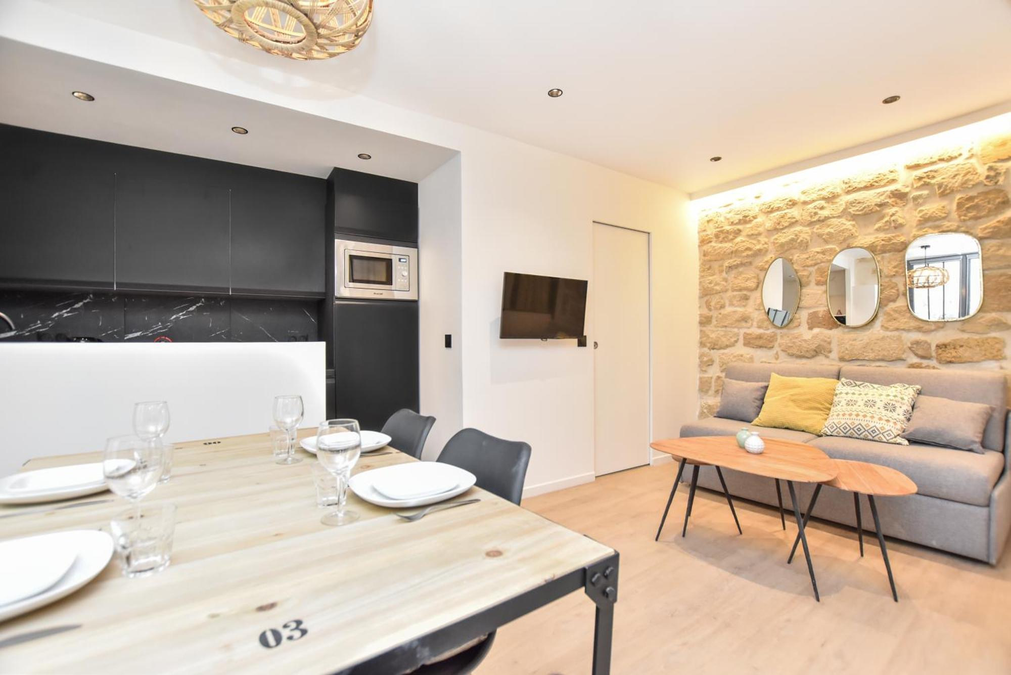Cozy Apartment - 1Br-4P - Sentier Paris Luaran gambar